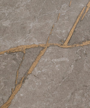 Spectra Gold Veined Marble 40mm - Matt - Curved Edge